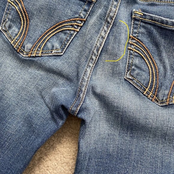 Hollister Juniors 1S / 1 Short Denim Jeans Actual W 25.5 x I 29 1/4 Short Inseam - Picture 7 of 12